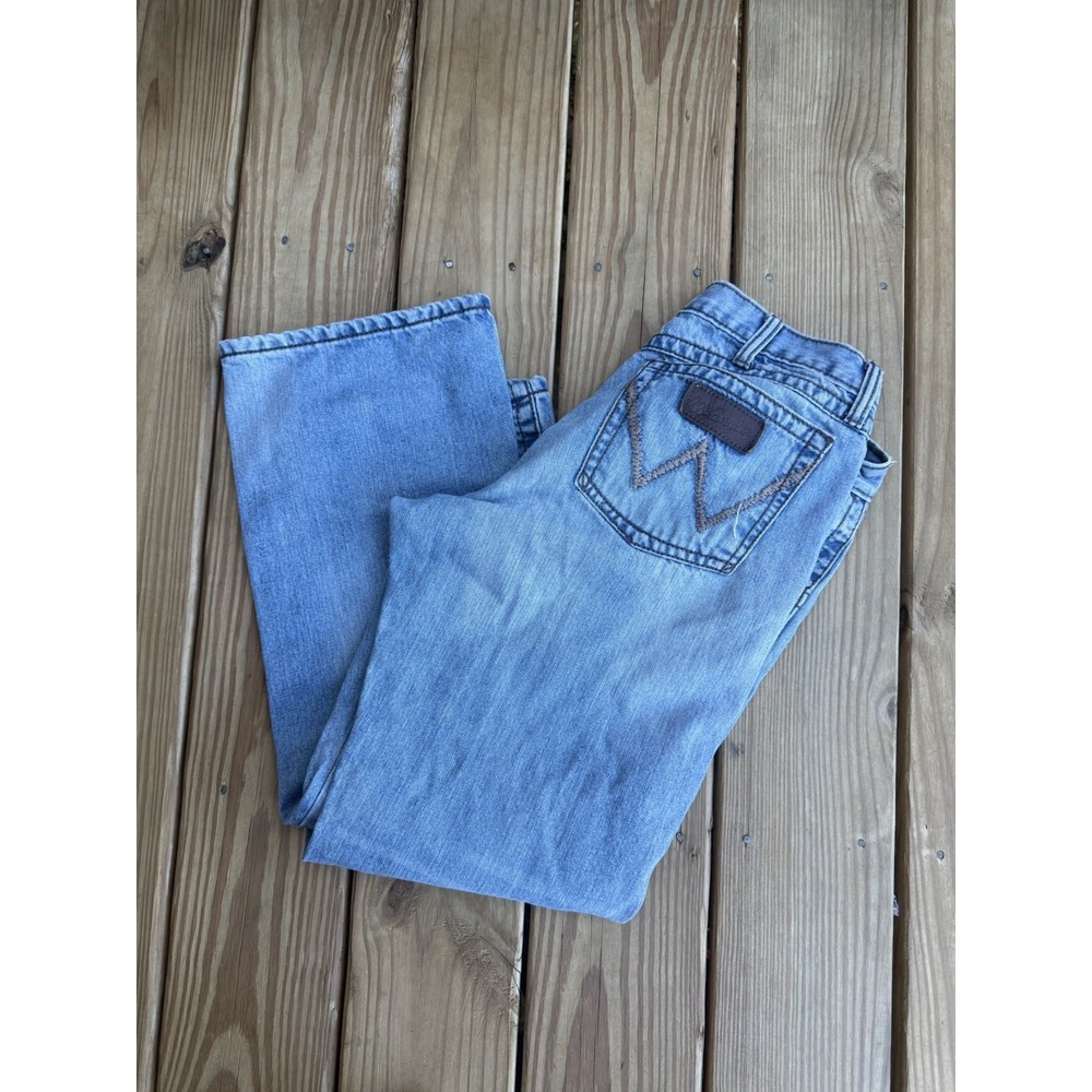 Vintage Y2K Wrangler Slim Boot Jeans 32x28 Cowboy Core 100% Cotton